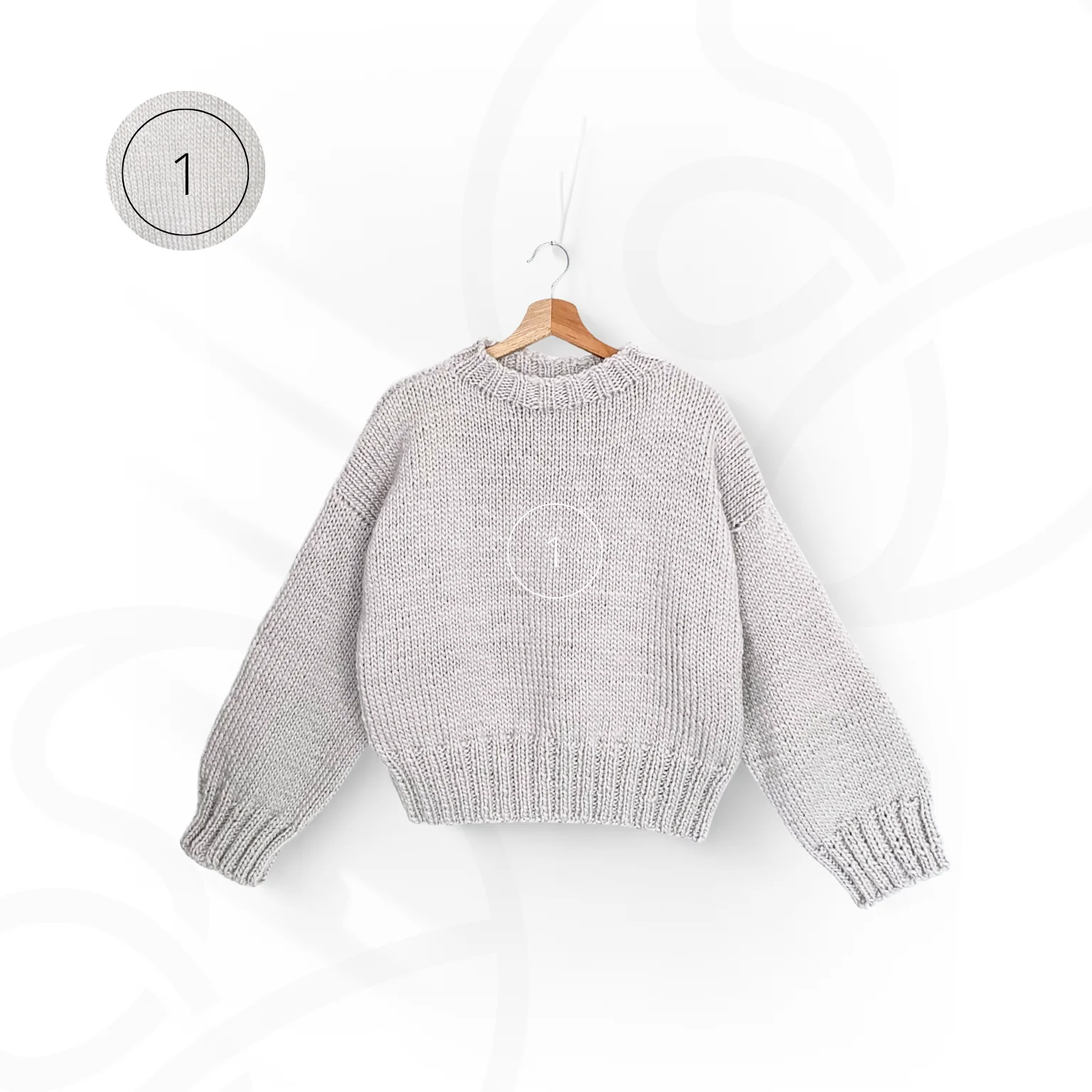 CHUNKY Gruby sweter wełniany z półgolfem