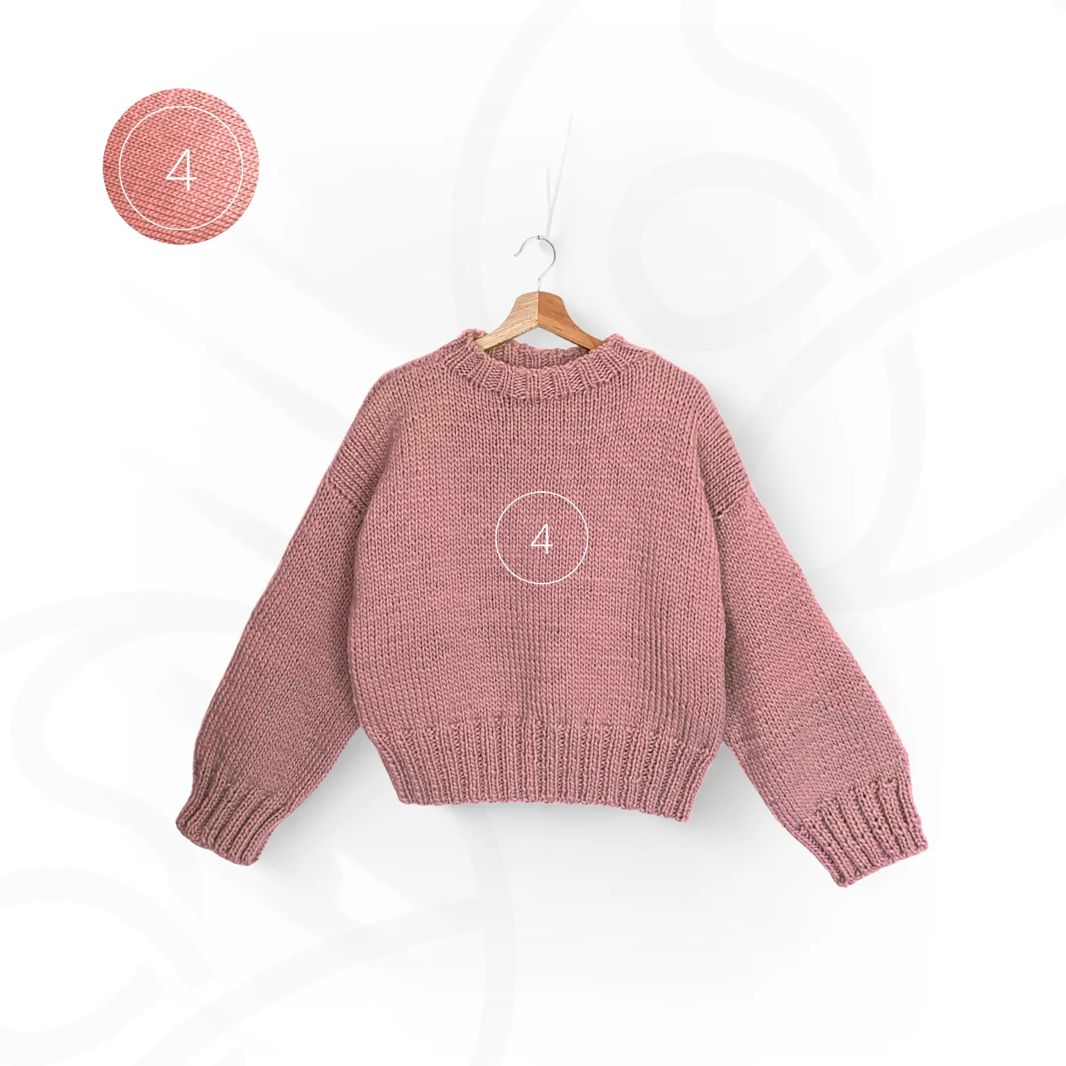 CHUNKY Gruby sweter wełniany z półgolfem