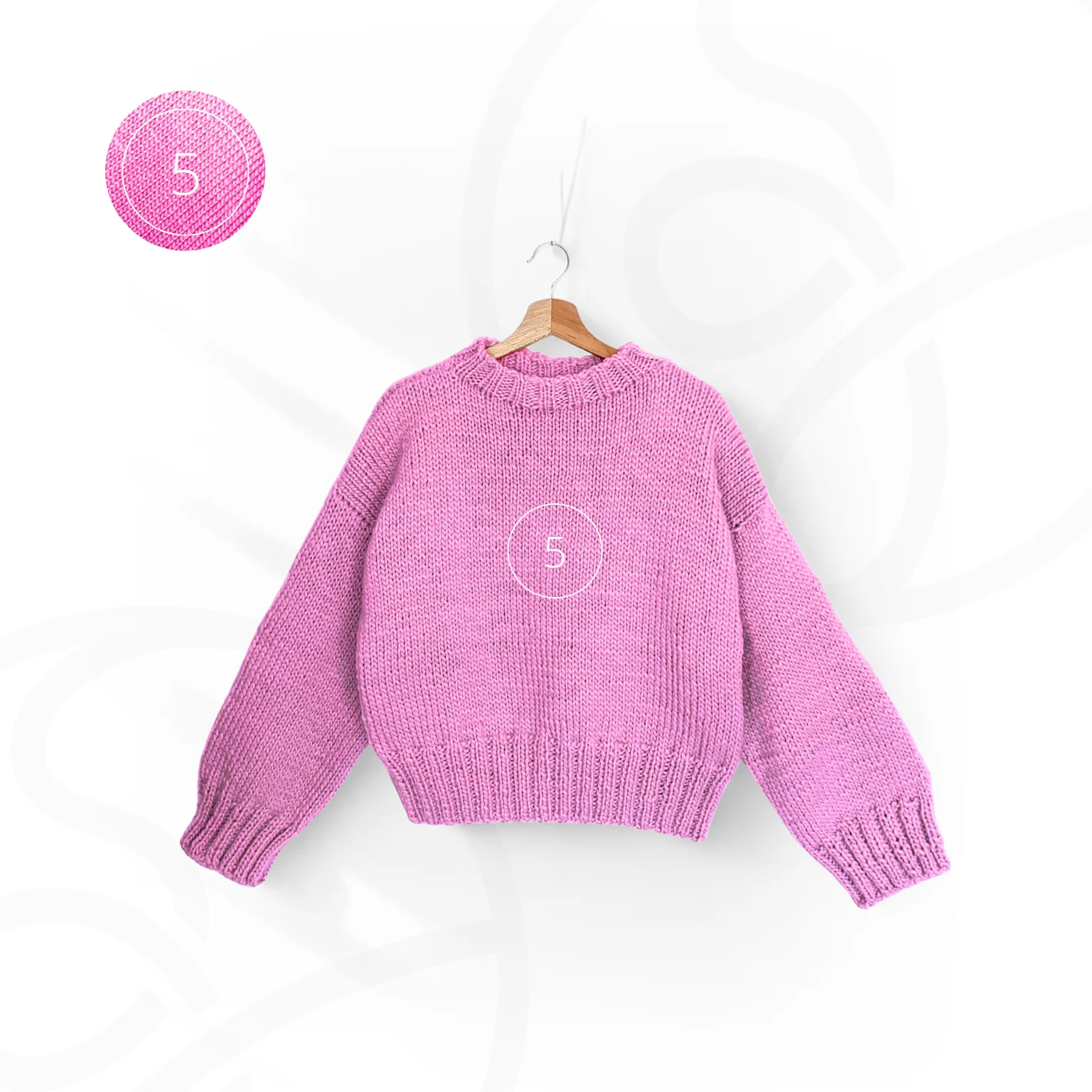 CHUNKY Gruby sweter wełniany z półgolfem