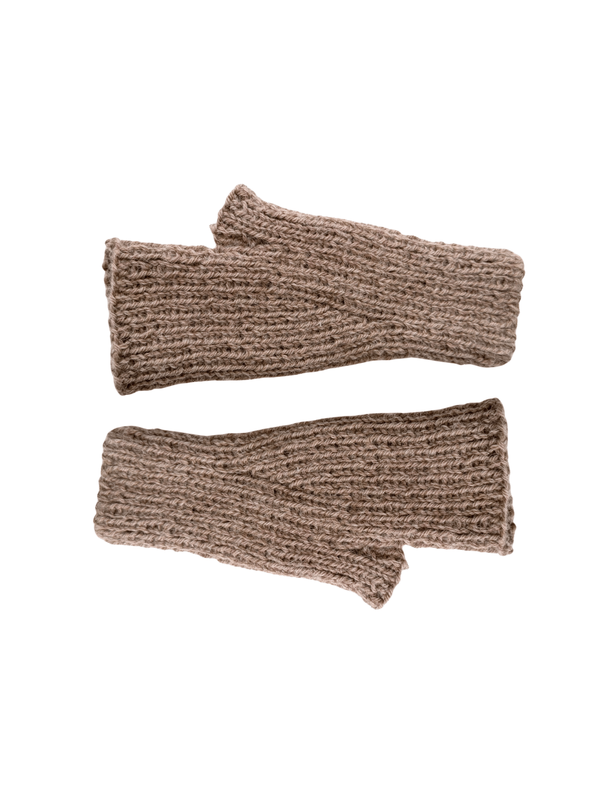 Wełniane mitenki ze ściągaczem z alpaki i wełny GAGA KNITWEAR handmade