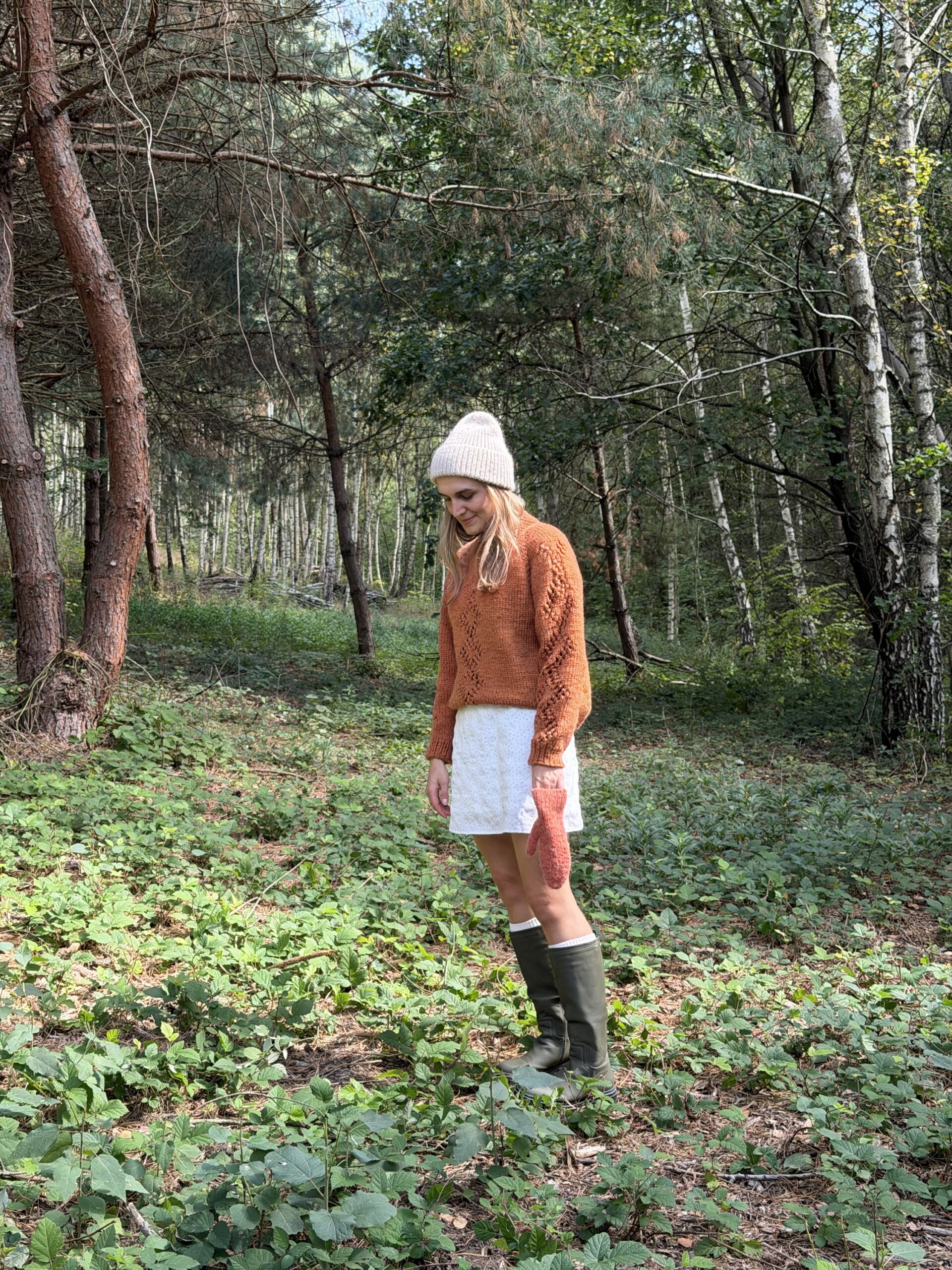 Czapka beanie moher z merino - obrazek 2