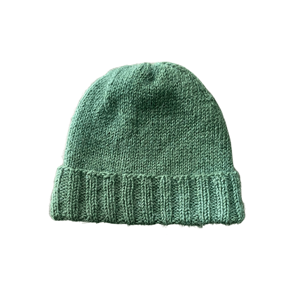 MOTI Czapka zimowa damska unisex z wełny merino i moheru ze ściągaczem